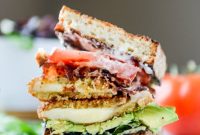 Crispy Smoked Provolone BLAT Sandwiches with Bacon & Arugula