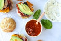 Grilled Vegetable Sliders with Goat Cheese & Roasted Red Pepper Vinaigrette