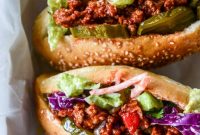 Smoky Sloppy Joes with Green Chiles and Tangy Yogurt Slaw