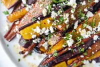 Pomegranate-Roasted Carrots with Feta and Brown Butter
