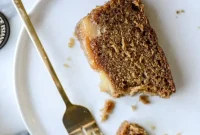 Caramelized Pear Upside-Down Bread Recipe for Fall Baking