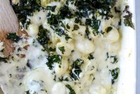 Creamy Gnocchi Mac & Cheese with Crispy Parmesan Kale
