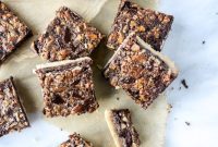 Salted Chocolate Pecan Pie Bars Recipe — Gooey Caramel Layer