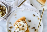 Brown Sugar Pumpkin Cheesecake with Pistachio Macaroon Crust