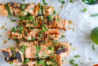 30-Minute Sweet Thai Chili Salmon Skewers Recipe