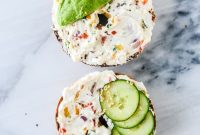 Roasted Vegetable Cream Cheese for the Ultimate Lox Bagel