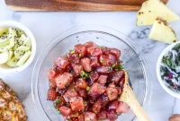Pineapple Avocado Ahi Poke Bowl Recipe for Fresh Hawaiian Flavor
