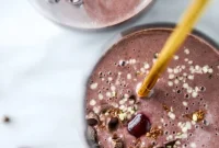 Dark Chocolate Cherry Chai Smoothie Recipe for Choc-Lover Mornings