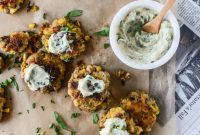 Lobster and Corn Fritters with Truffle Herb Mayo Recipe