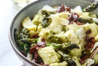 Ricotta Gnocchi with Creamy Asparagus Pesto Recipe