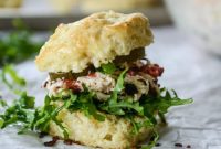 Pimento Cheese Chicken Salad on Honey Butter Biscuits – Southern Picnic Sandwich