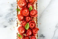Strawberry Rose Tart Recipe with 5 Ingredients