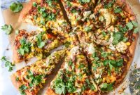 Honey Chipotle Chicken Pizza with Creamy Goat Cheese