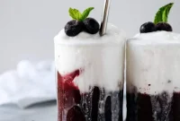 Coconut Blueberry Layered Slushie Recipe: Refreshing Summer Drink