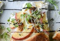 Peach and Ricotta Pizza with Spicy Microgreens Recipe