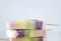 Fruity Rainbow Frozen Yogurt Pops Recipe