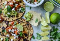 Chicken Tinga Tacos with Grilled Corn Guacamole