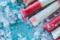 Lava Flow Cocktail Popsicles: Frozen Piña Colada Rum Pops