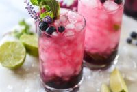 Blueberry Mojitos with Lavender Syrup Recipe for Summer Cocktails