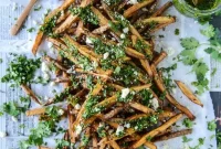 Gorgonzola Chimichurri Fries Recipe: Crispy Fries with Tangy Sauce