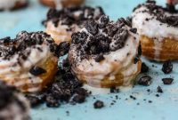 Cookies and Cream Filled Puff Pastry Donuts