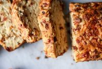 Pumpkin Cider Beer Bread with Bacon and Cheddar Crust