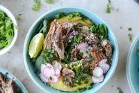 Maple Chipotle Slow Cooker Pork with Cheesy Polenta