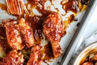 Sticky Apple Cider BBQ Chicken Recipe with Caramelized Glaze