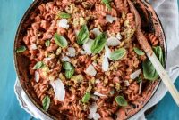 30-Min Tomato Cream Pasta with Crispy Grilled Cheese Crumbs