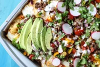 Sheet Pan Green Chile Beef Nachos Recipe