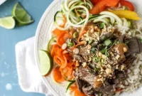 Thai Beef Bowls with Coconut-Lime Sauce