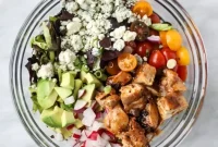Honey Mustard Chicken Chopped Salad Recipe (Video)