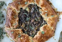Buttery Gruyère Crust Portobello Mushroom Galette Recipe