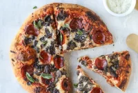 Truffled Mushroom, Bacon & Pepperoni Pizza (Video)