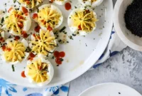 Toasted Sesame Sriracha Deviled Eggs Recipe