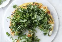 Spring Vegetable Frittata with Queso and Peppery Arugula