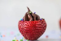 Coconut Chocolate Mousse Stuffed Strawberries — Decadent Bites
