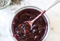 Blueberry Lavender Chia Jam Recipe for Overnight Toasts