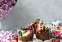 Avocado Chocolate Mousse with Fresh Summer Fruit