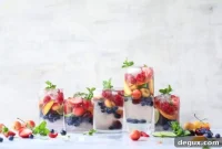 Rainbow Coconut Water Spritzers: Colorful Refreshing Mocktail Recipes
