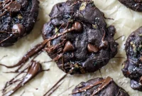 Double Chocolate Zucchini Cookies with Sea Salt Crunch
