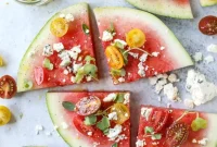 Watermelon Wedge Salad with Blue Cheese and Mint