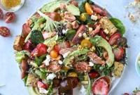 Summer Salmon and Strawberry Panzanella Salad: Fresh Summer Recipe
