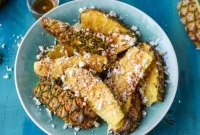 Spicy Honey-Glazed Pineapple Wedges for Grilling