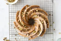 Lemon Pistachio Zucchini Cake Recipe — Moist Citrus Tea Cake