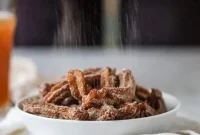 Apple Cider Churros with Cider-Beer Caramel Sauce