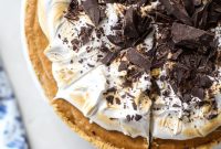 No-Bake Black-Bottom Pumpkin Pie with Marshmallow Topping for Friendsgiving 2017