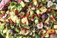 Friendsgiving 2017: Bacon, Brussels Sprouts & Cornbread Panzanella Salad