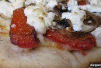 Roasted Vegetable & Goat Cheese Flatbread Pizza Recipe