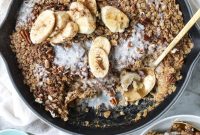 Banana Bourbon Pecan Baked Oatmeal Recipe